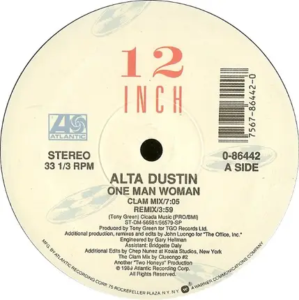Alta Dustin - One Man Woman