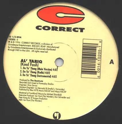 Al' Tariq - Do Yo' Thang / Spectacular