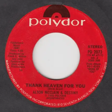 Alton McClain & Destiny - Thank Heaven For You