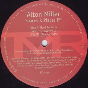 Alton Miller - Spaces & Places EP