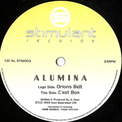 Alumina - Orion's Belt / C'est Bon