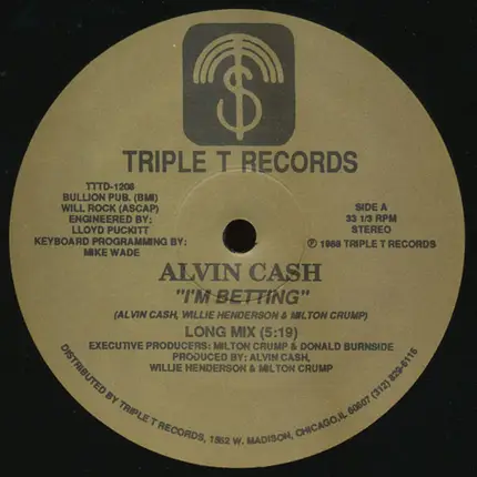 Alvin Cash - I'm Betting