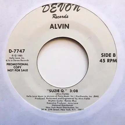 Alvin Fields - Nothing Heavy / Suzy Q