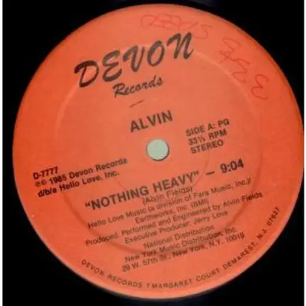 Alvin Fields - Nothing Heavy