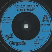 7'' - Alvin Stardust - So Near To Christmas