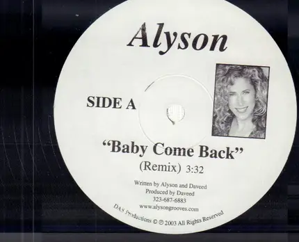 Alyson - Baby Come Back / Like That