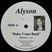 12inch Vinyl Single - Alyson - Baby Come Back
