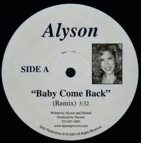 Alyson - Baby Come Back