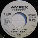 7inch Vinyl Single - Alzo Fronte - That's Alright (I Don't Mind It)