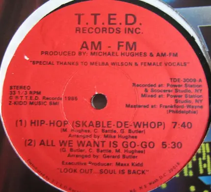 AM-FM - Hip Hop (Skable-De-Wop) / All We Want Is Go Go