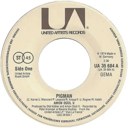Amon Düül II - Pigman