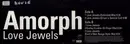 12inch Vinyl Single - Amorph - Love Jewels