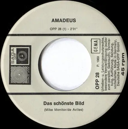 Amadeus - Das Schönste Bild / Es Muß Ein Wunder Geschehn
