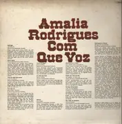 LP - Amalia Rodrigues - Com Que Voz