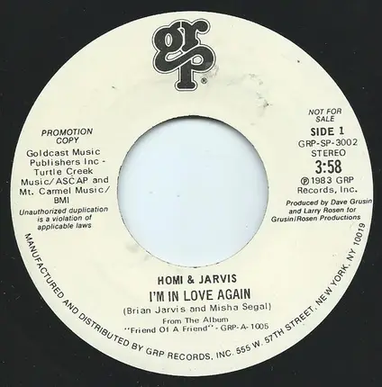 Amanda Homi & Brian Jarvis - I'm In Love Again