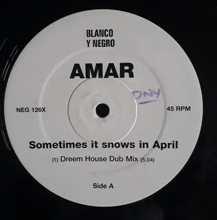 Amar - Sometimes It Snows In April