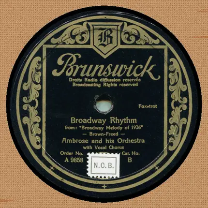 Ambrose & His Orchestra - You Are My Lucky Star / Broadway Rhythm