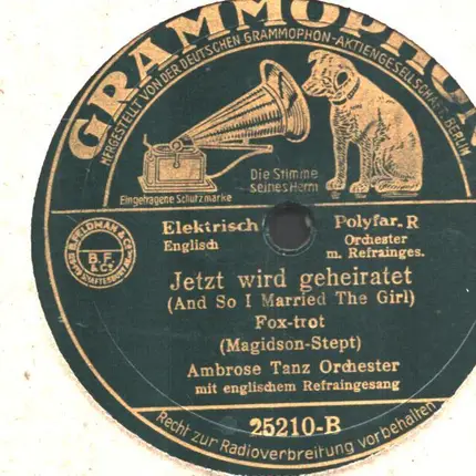 Ambrose - Jetzt wird geheiratet / Silberner Wolga-Mond