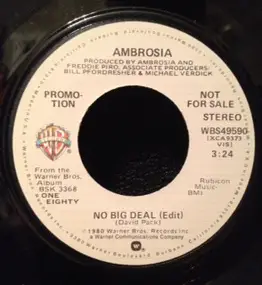 Ambrosia - No Big Deal