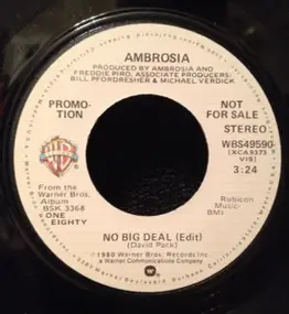 Ambrosia - No Big Deal