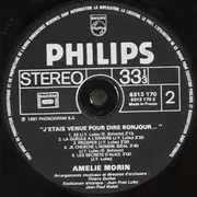 LP - Amélie Morin - J'étais Venue Pour Dire Bonjour