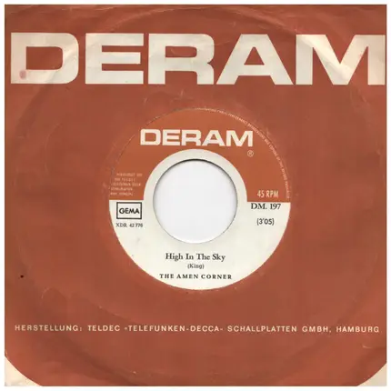 Amen Corner - High In The Sky / Run, Run, Run