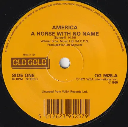 America - Horse With No Name