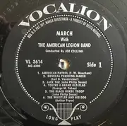 LP - American Legion Band Conducted By Joe Colling - March With The American Legion Band