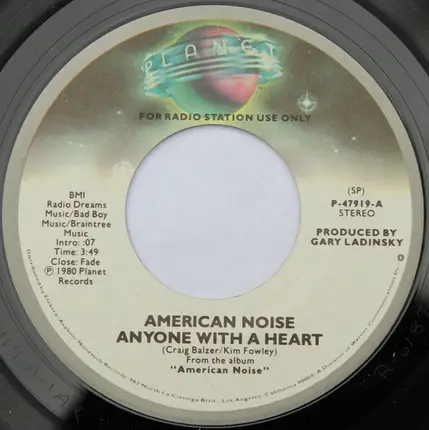 American Noise - Anyone With A Heart