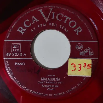 Amparo Iturbi - Malagueña / The White Peacock