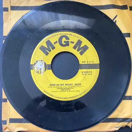 Ann Blyth - Students March Song (Let's All Be Gay, Boys!) / Deep In My Heart, Dear
