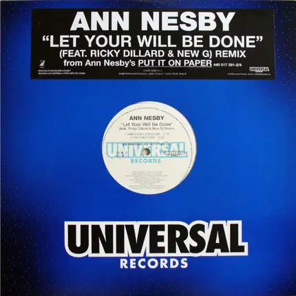 Ann Nesby Feat. Ricky Dillard & New-G - Let Your Will Be Done (Remix)