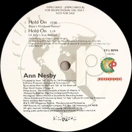 Ann Nesby - Hold On