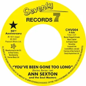 Ann Sexton - You've Been Gone Too Long/I Had A Fight With Love