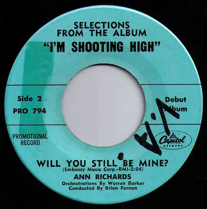 Ann Richards - Poor Little Rich Girl / Will You Still Be Mine?
