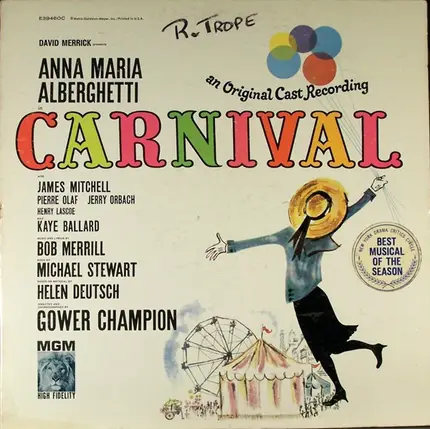 Anna Maria Alberghetti - Carnival (Original Broadway Cast Recording)