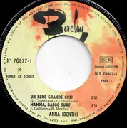 7inch Vinyl Single - Anna Identici - Un Bene Grande Così