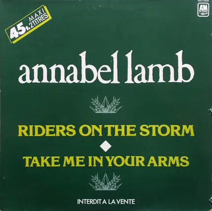Annabel Lamb - Riders On The Storm / Take Me To Your Arms