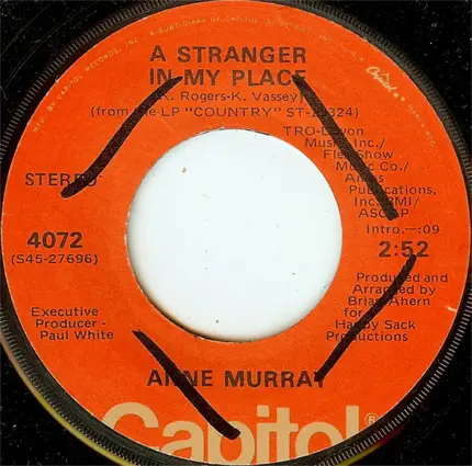 Anne Murray - A Stranger In My Place / Dream Lover