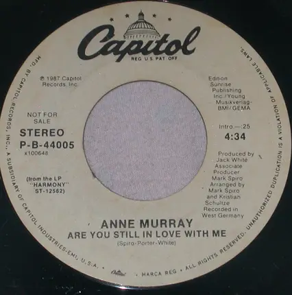 Anne Murray - Are You Still In Love With Me