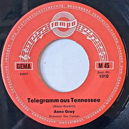 Anne Gray - Karawane Aus Abadan/ Telegramm Aus Tennessee