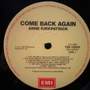 LP - Anne Kirkpatrick - Come Back Again