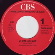 7inch Vinyl Single - Anne Linnet / Marquis De Sade - Where You Are