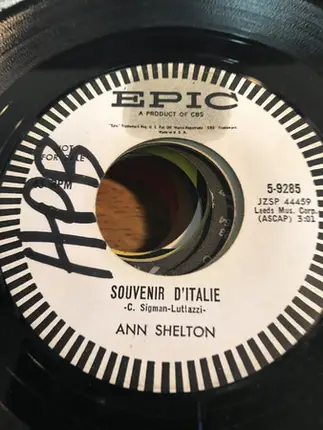 Anne Shelton - Do You Love Me Like You Kiss Me / Souvenir D'Italie