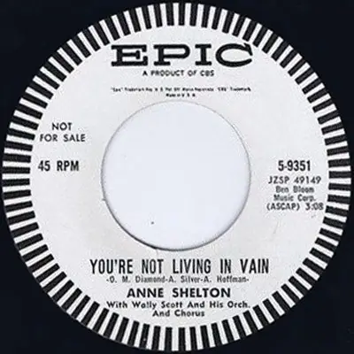 Anne Shelton - The Village Of St. Bernadette / You're Not Living In Vain