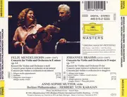 CD - Mendelssohn / Brahms - Violin Concertos