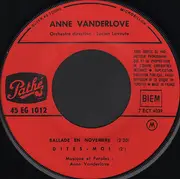7inch Vinyl Single - Anne Vanderlove - Ballade En Novembre