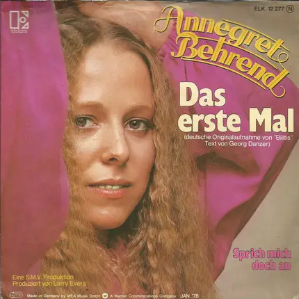 Annegret Behrend - Das Erste Mal (Bilitis)