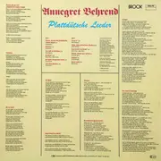 LP - Annegret Behrend - Plattdütsche Lieder