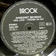 LP - Annegret Behrend - Uns Lüüd - Fröher Un Hüt